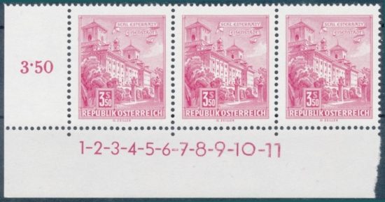 Briefmarke mit Symbolzahl(en)